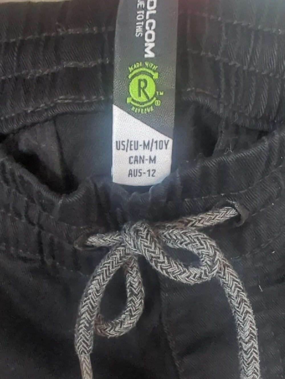 Volcom Black Kids Casual Drawstring Pants